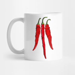 Chilli pepper sticker set habanero jalapeno carolina reaper fatalii Mug